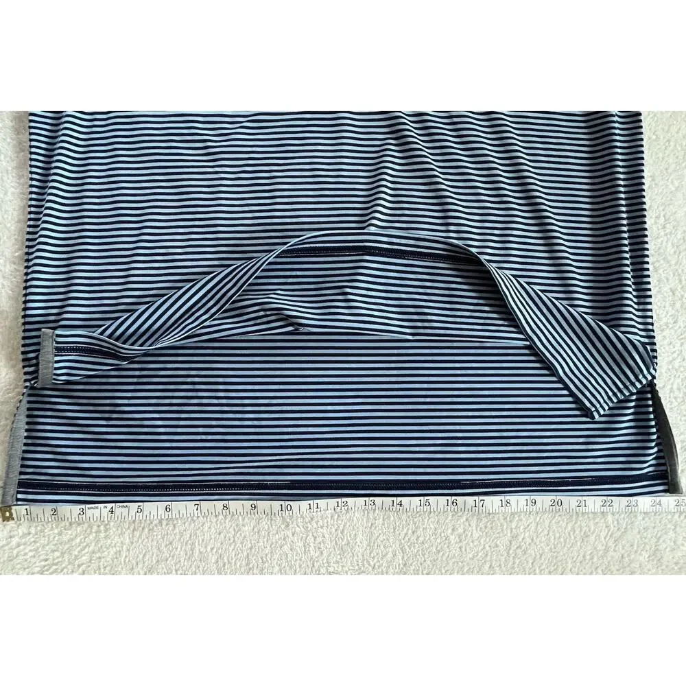 Ralph Lauren RLX Polo Shirt Mens XL Blue Striped Linville Golf Club NC Wicking